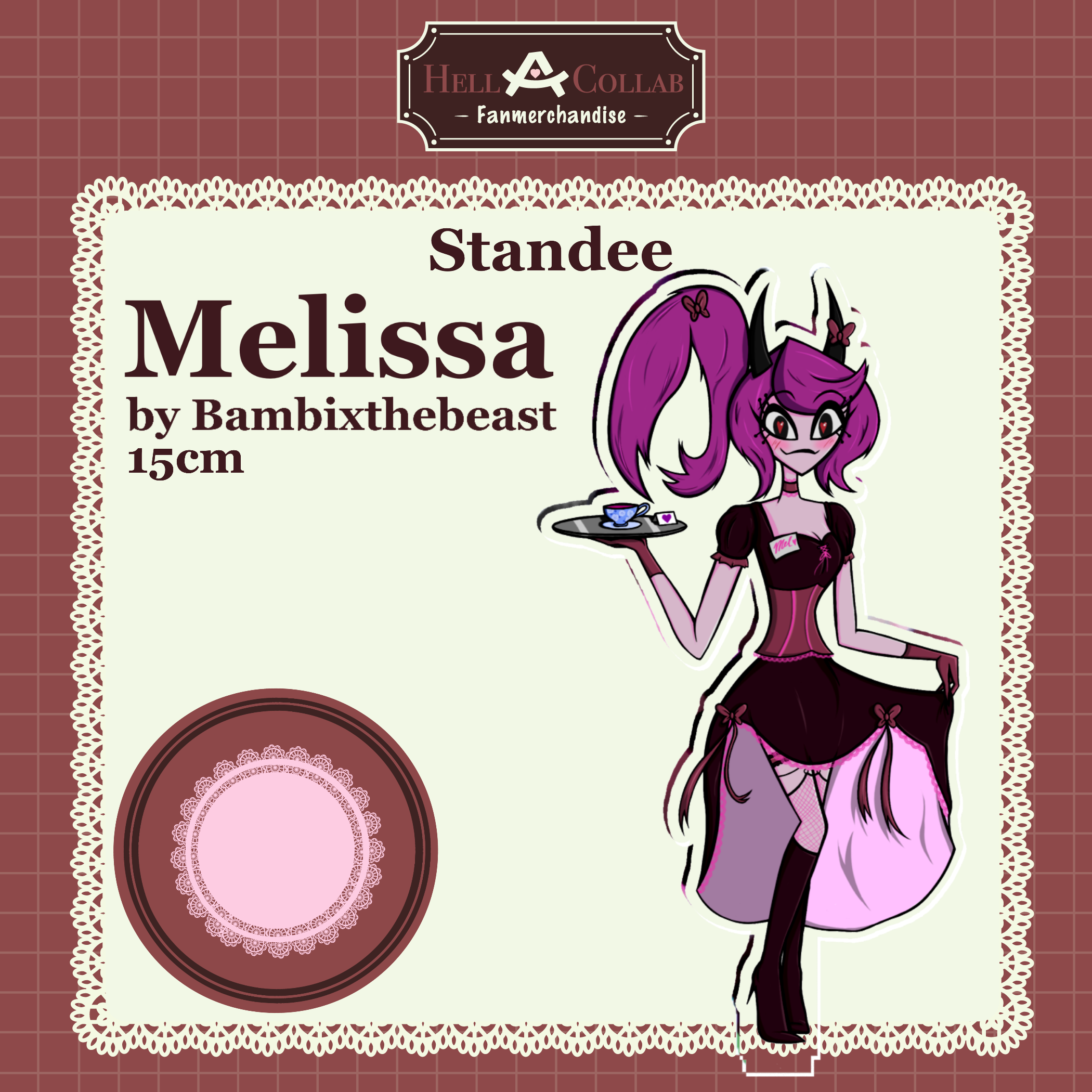 Maid Melissa Standee || Maid Cafe Hell-a-Collab