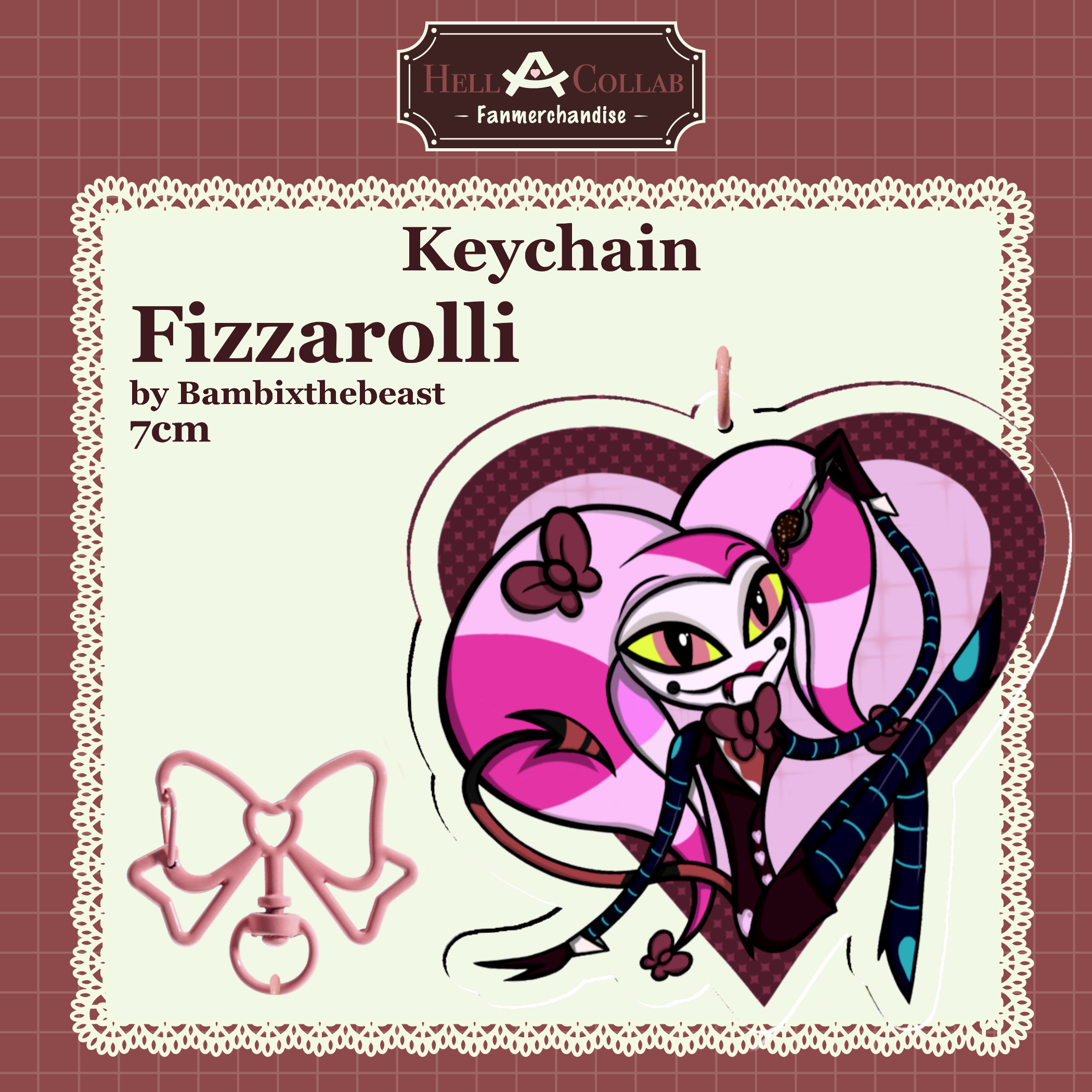 Butler Fizzarolli Keychain || Maid Cafe Hell-a-Collab