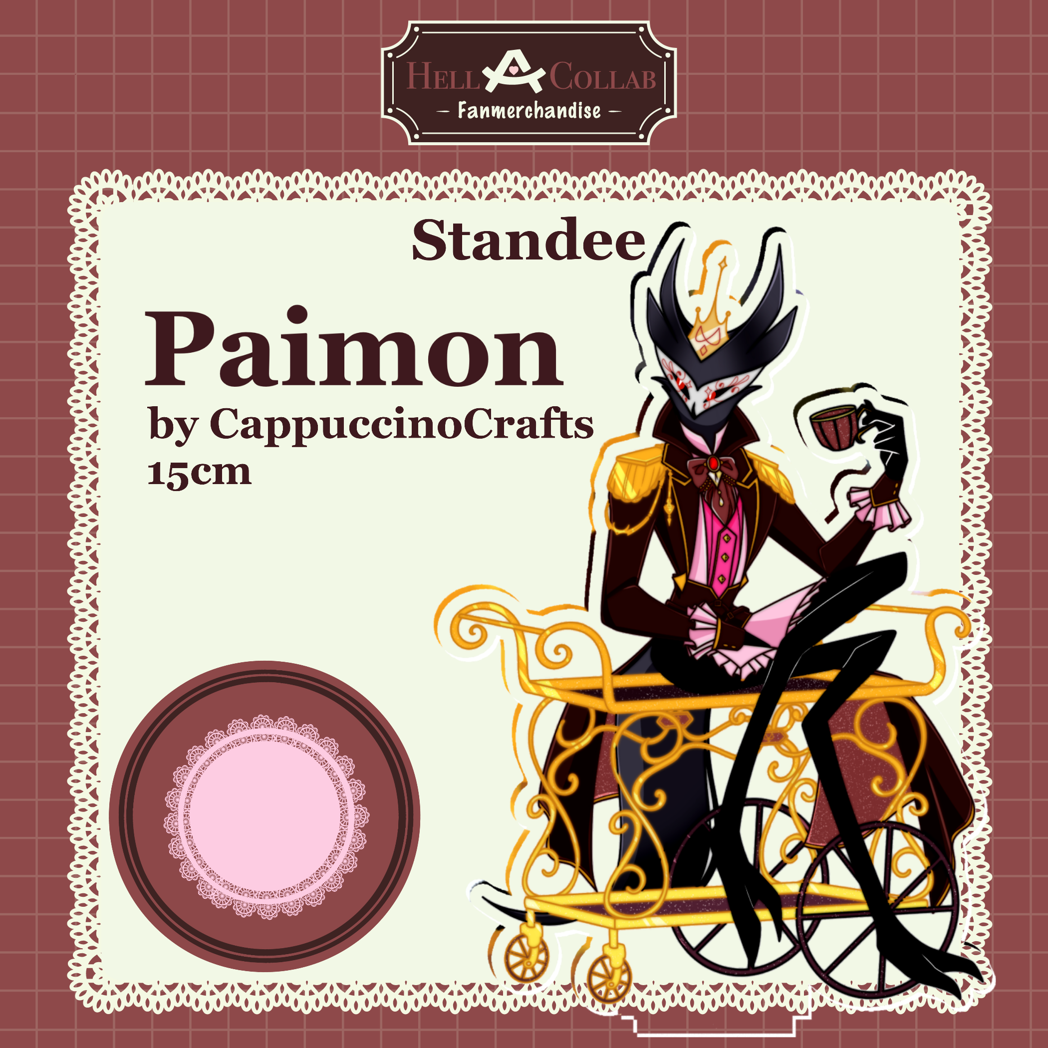 Paimon || Standee || Maid Cafe Hell-a-Collab