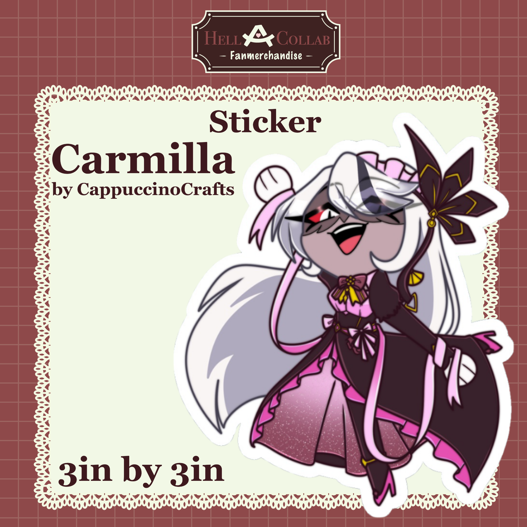 Carmilla || Sticker || Maid Cafe Hell-a-Collab