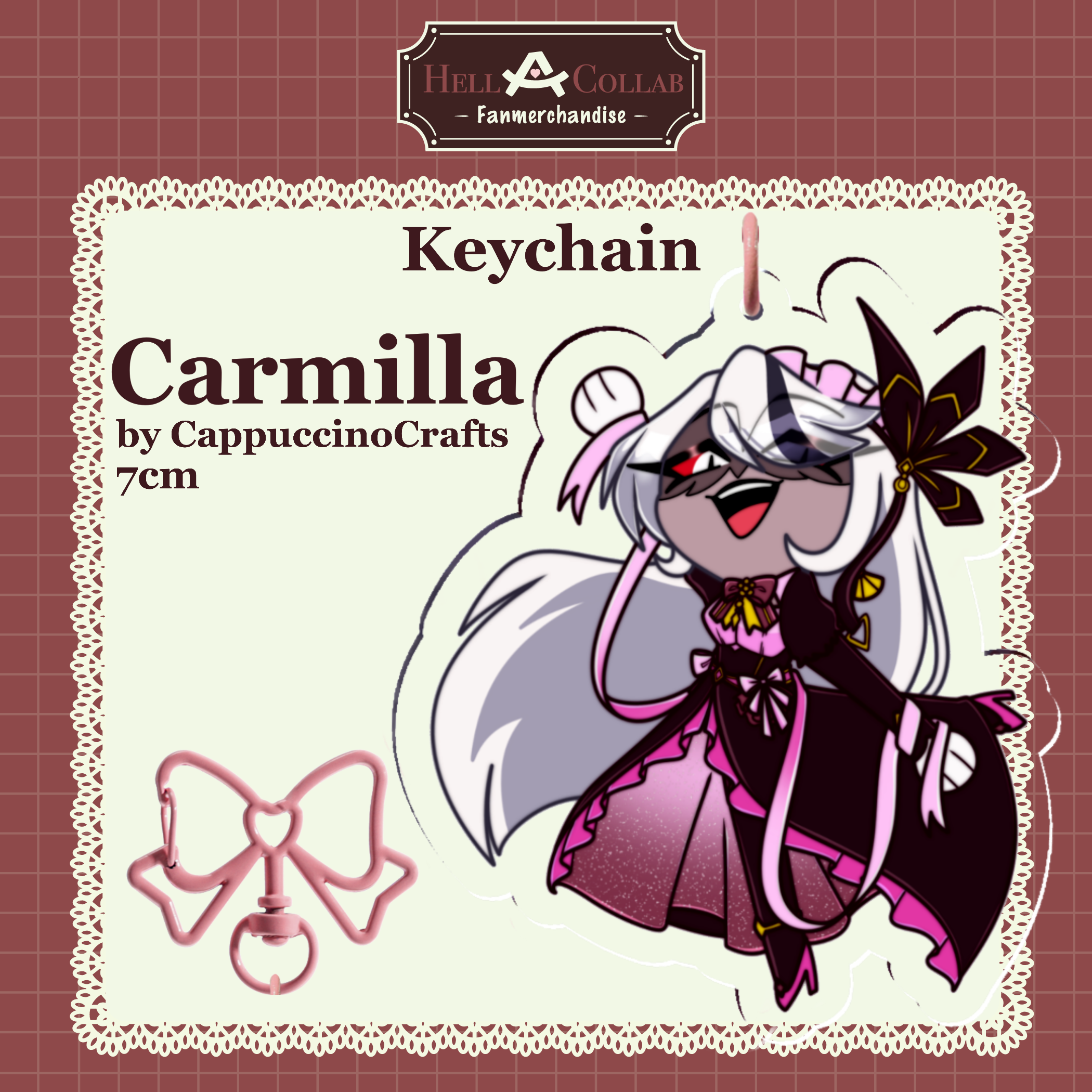 Carmilla || Keychain || Maid Cafe Hell-a-Collab