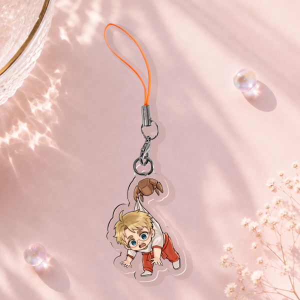 Ryland Grace and Rocky Clear Acrylic phone charm