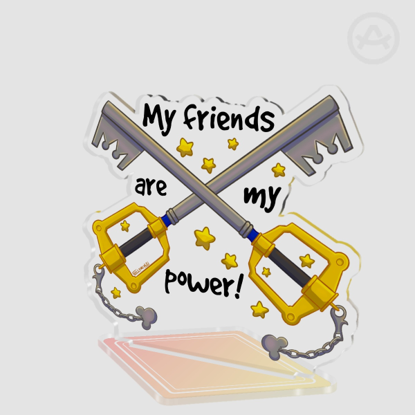 My Friends are my Power Kingdom Hearts Acrylic Standees