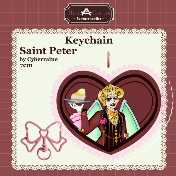 Saint Peter Keychain / Maid Café / Hell-a-Collab