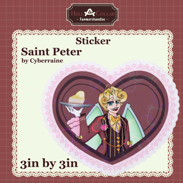 Saint Peter Sticker / Maid Café / Hell-a-Collab