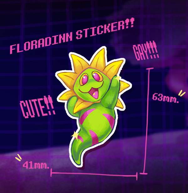 Floradinn Sticker