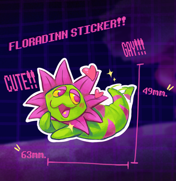 Cute Floradinn Sticker