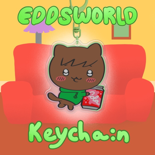 Edd Eddsworld Epoxy Acrylic Keychain