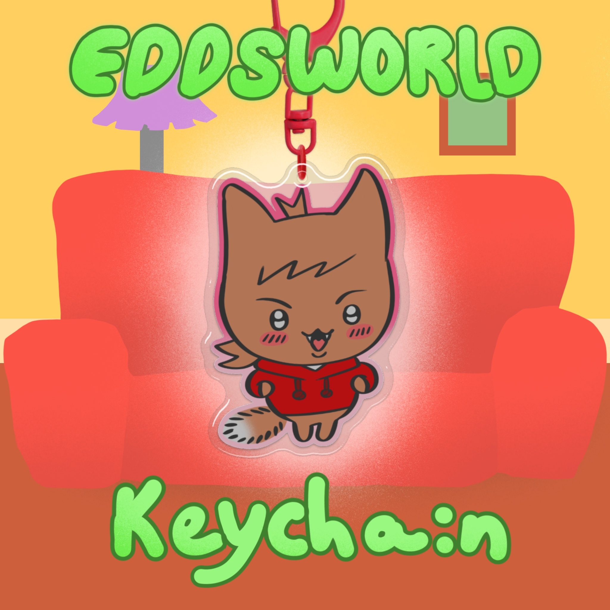 Tord Eddsworld Epoxy Acrylic Keychain