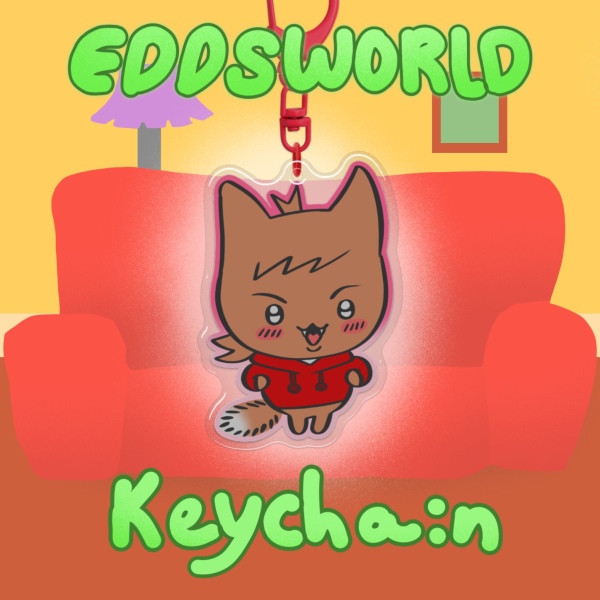 Tord Eddsworld Epoxy Acrylic Keychain