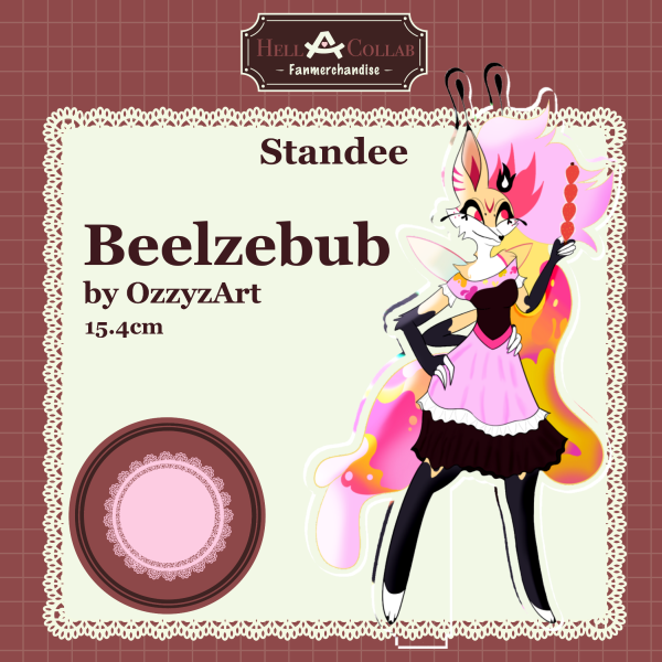 Beelzebub- Standee- Maid Cafe Hell-a-Collab