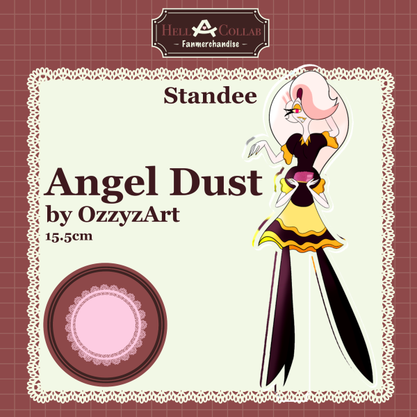 Angel Dust- Standee- Maid Cafe Hell-a-Collab