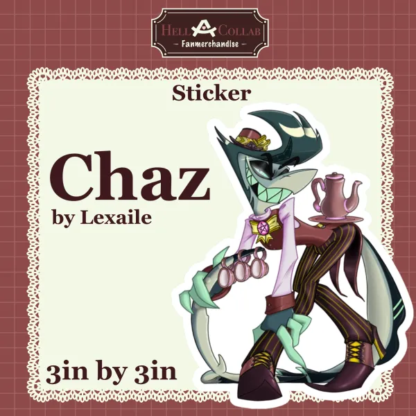 Chaz Die Cut Sticker || Maid Cafe Hell-a-Collab