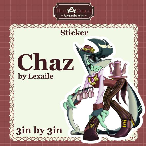 Chaz Die Cut Sticker || Maid Cafe Hell-a-Collab