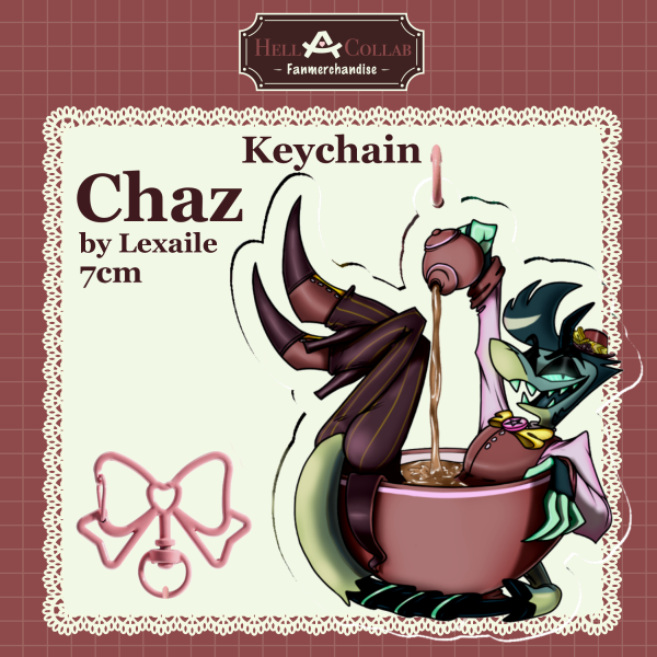 Chaz Acrylic Keychain || Maid Cafe Hell-a-Collab