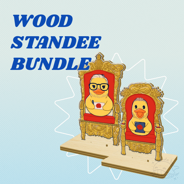 TM Duck Wood Standee Set