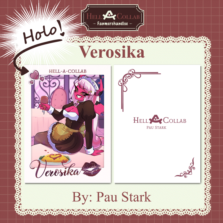Verosika Maid Cafe || Card || Hell-a-Collab