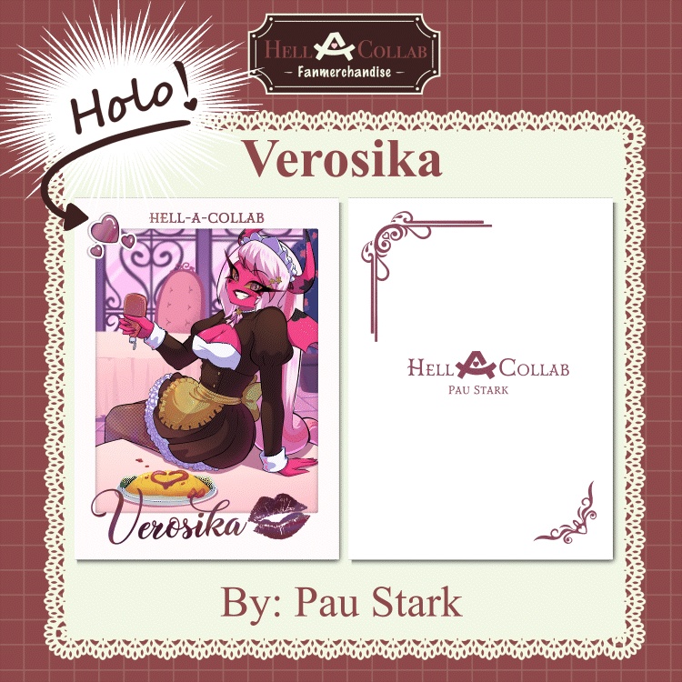 Verosika Maid Cafe || Card || Hell-a-Collab