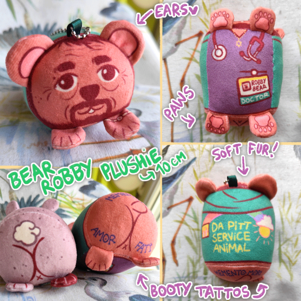"Bear Robby" Mochikororin Plush Keychains