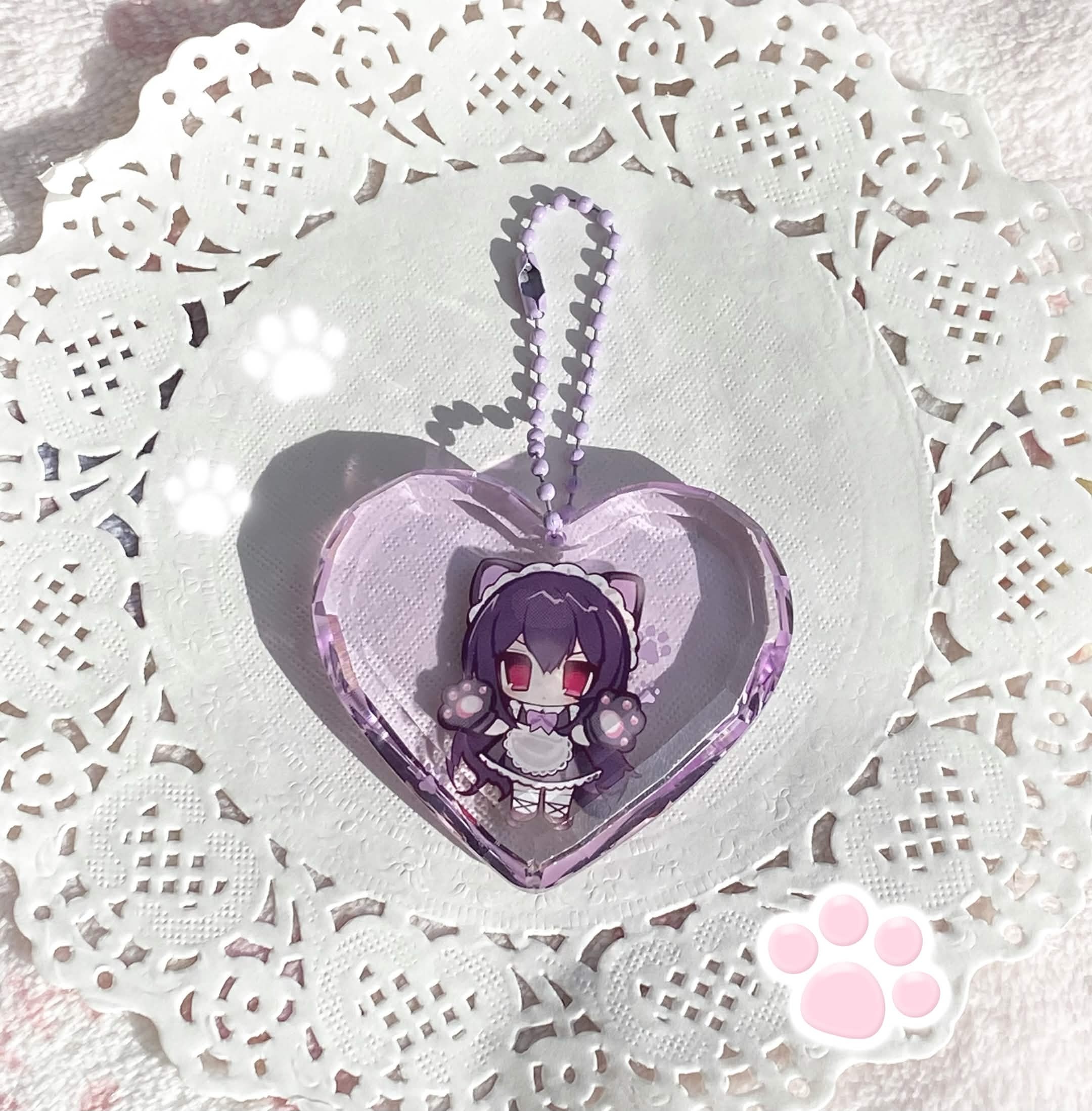 ♡ Totono Cat Maids - Miyuki Sone - Heart Gemstone Charm by: meowmegu ♡
