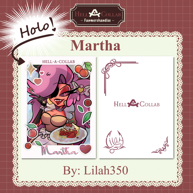 Martha || Holo Card || Hellacollab Maid Cafe Collection