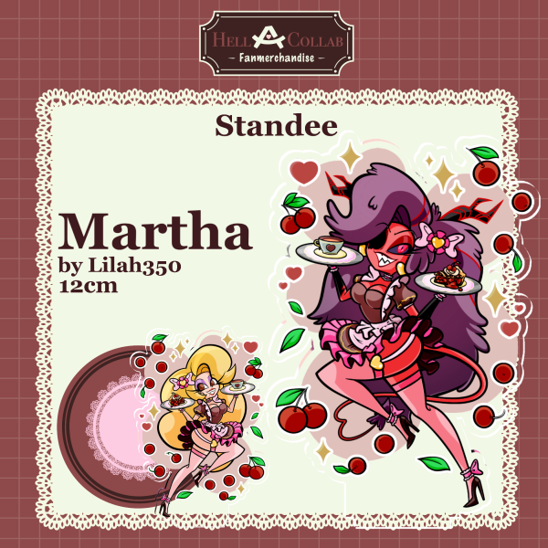 Martha || Acrylic Standees || Hellacollab Maid Cafe Collection