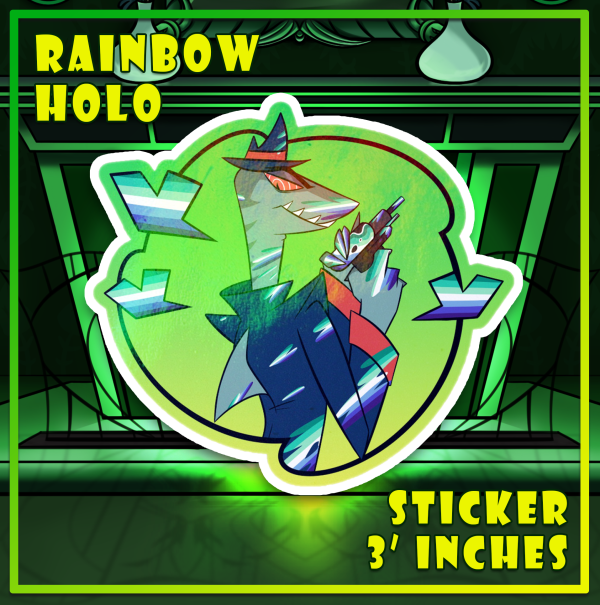 Paint Splatter || Alessio || Gay Men Pride (Colored Edge Stickers)