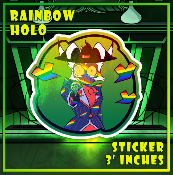 Paint Splatter || Crimson || Happy Pride (Colored Edge Stickers)