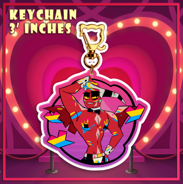 Paint Splatter || Jesse || Pride Acrylic Keychains