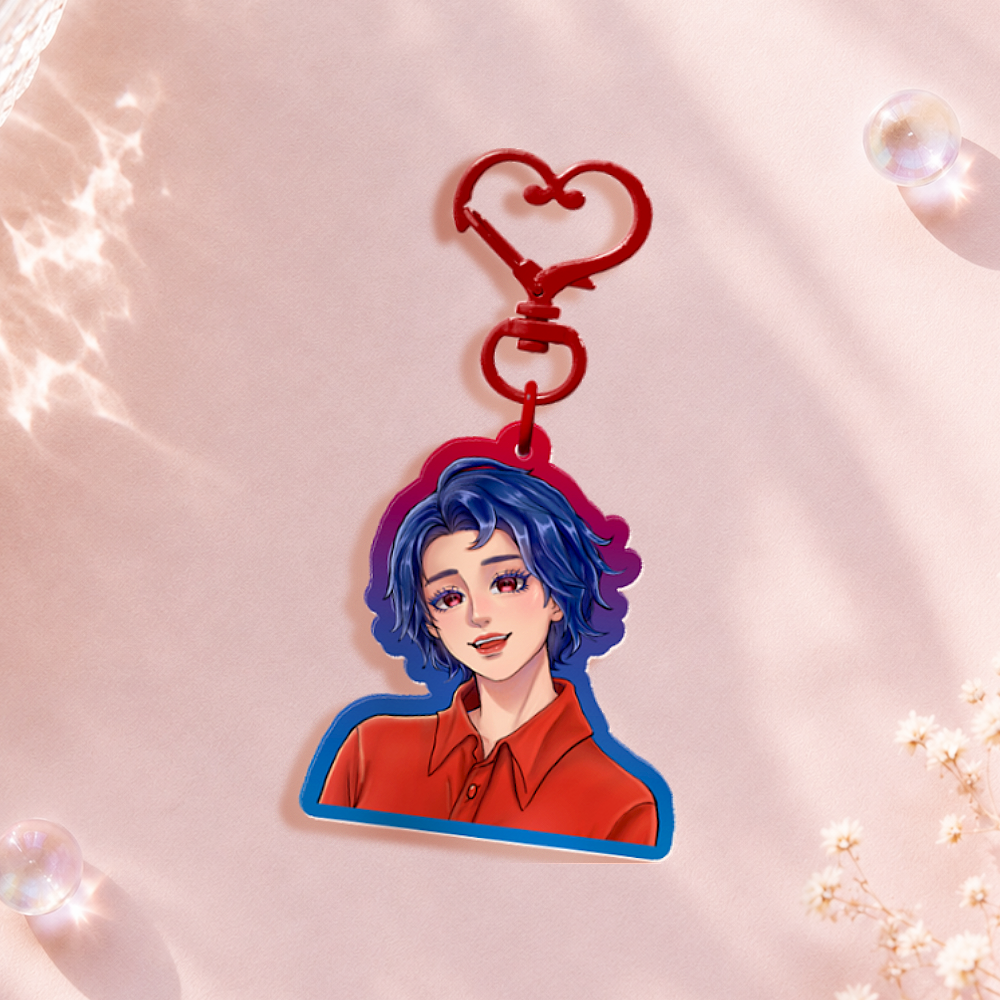 Stardew Valley Emily Colored Edge Acrylic Keychain