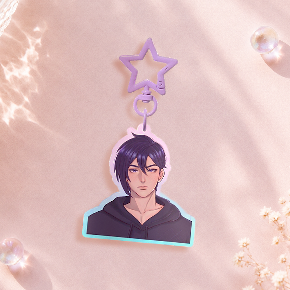 Stardew Valley Sebastian Colored Edge Acrylic Keychain