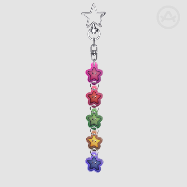Colorful Stars (MAGIK) | Connected Acrylic Keychain