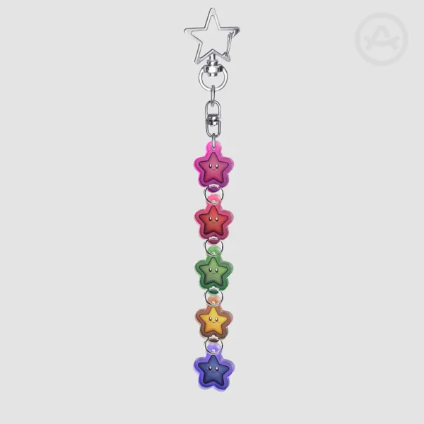 Colorful Stars (MAGIK) | Connected Acrylic Keychain