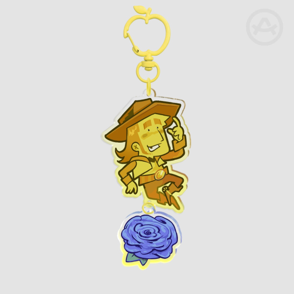 Yellow Connection Keychain Deltarune