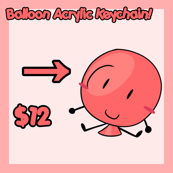 Balloon Acrylic Keychain