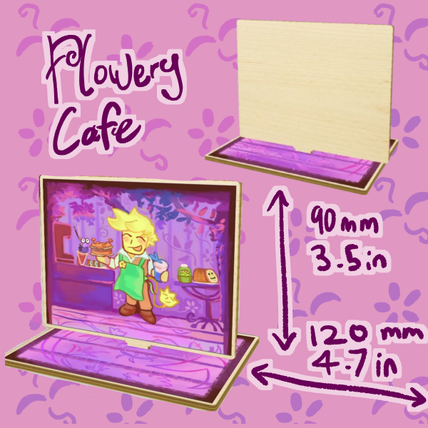 Flowery Cafe Standee