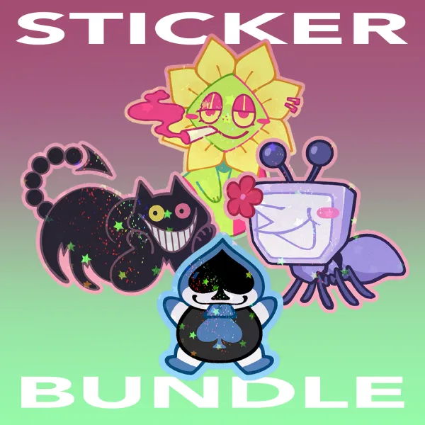 Silly Deltarune Sticker Bundle
