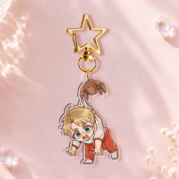 Ryland Grace and Rocky Clear Acrylic Keychains