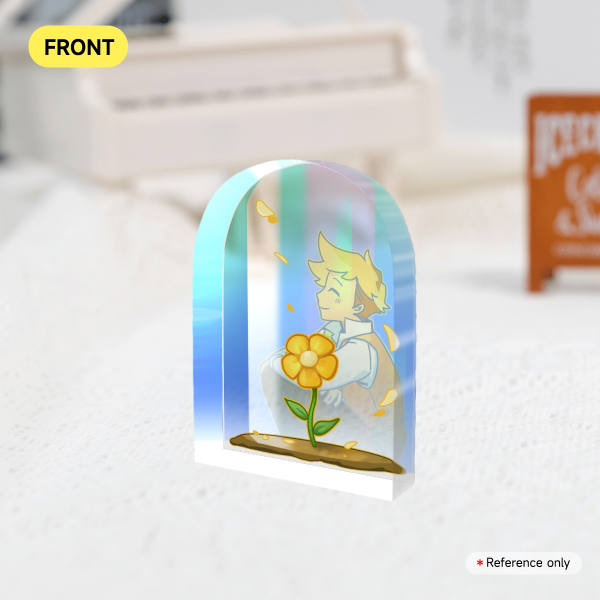 Golden Flower in Asylum Thick Acrylic Stand || Deltarune