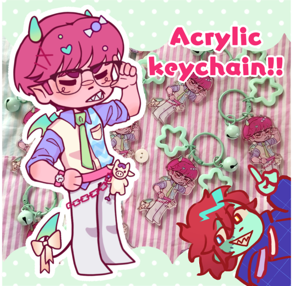 Pierre OC keychain double sided