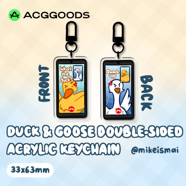 Duck & Goose Acrylic Keychain