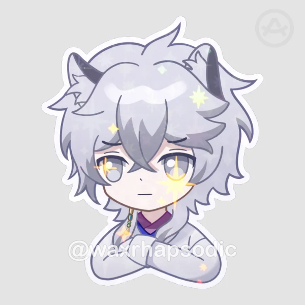 Die Cut Stickers - Arknights SilverAsh