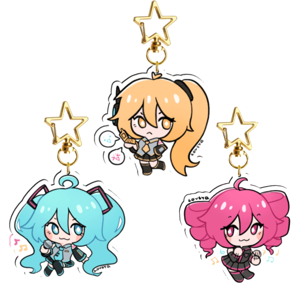 Triple Baka Keychain