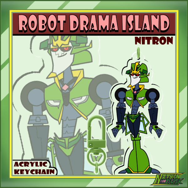 OC Nitron - Robot Drama Island - Acrylic Keychains