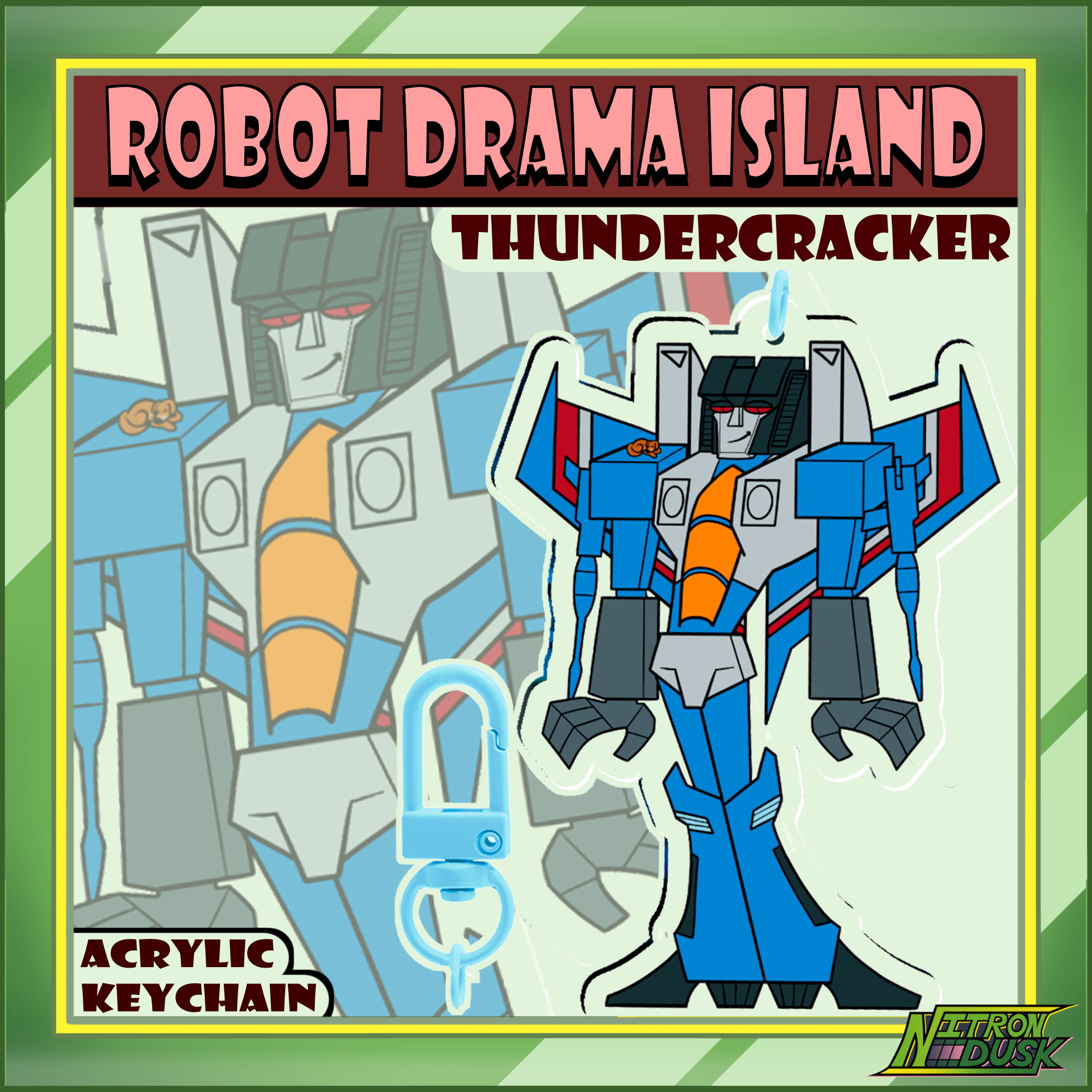 G1 Thundercracker - Robot Drama Island - Acrylic Keychains