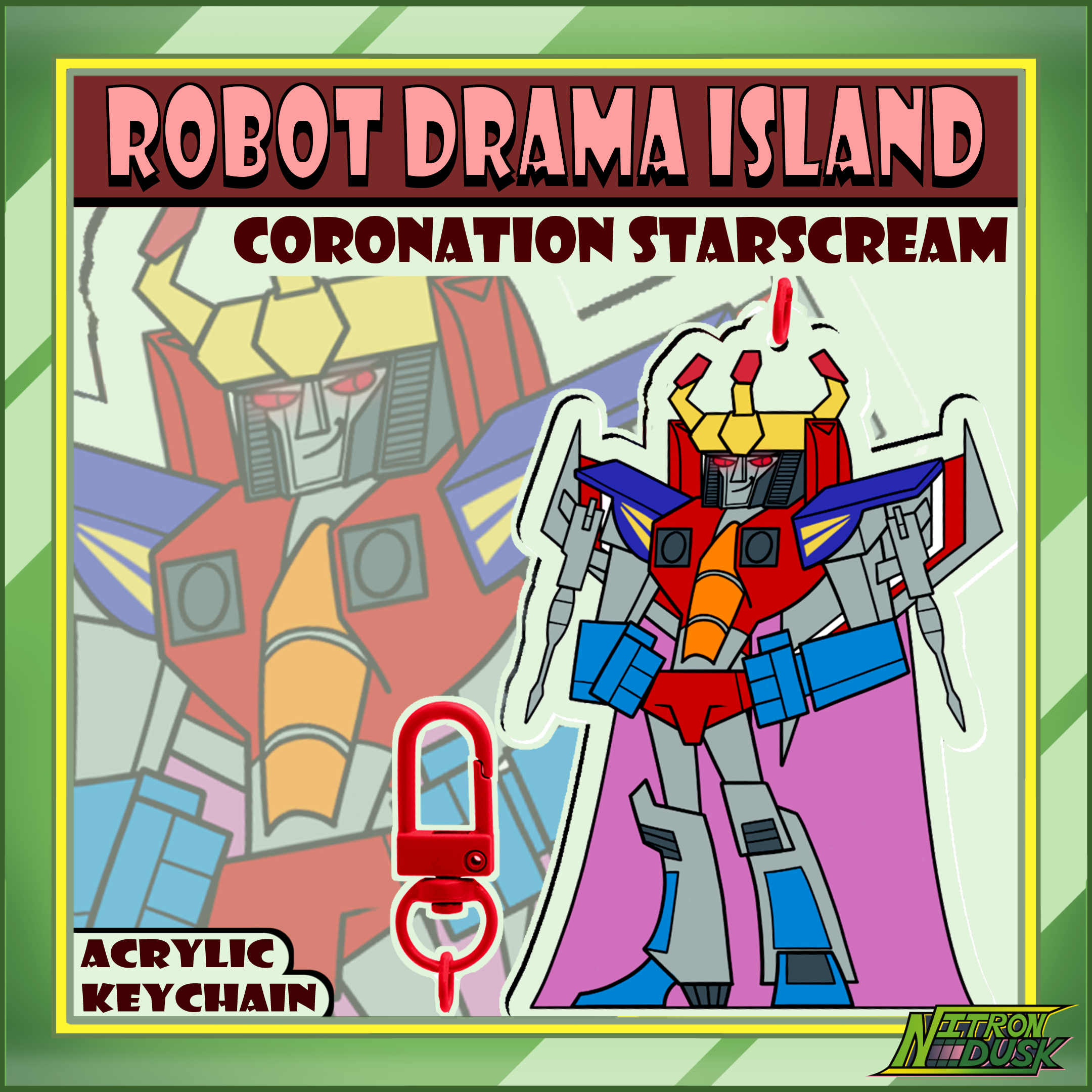 Coronation Starscream - Robot Drama Island - Acrylic Keychains