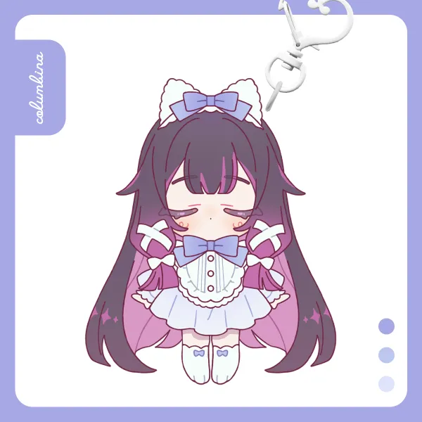 Columbina | Glitter epoxy keychain