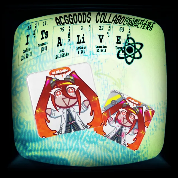 [Iodine povidone cookie] Lenticular Sticker