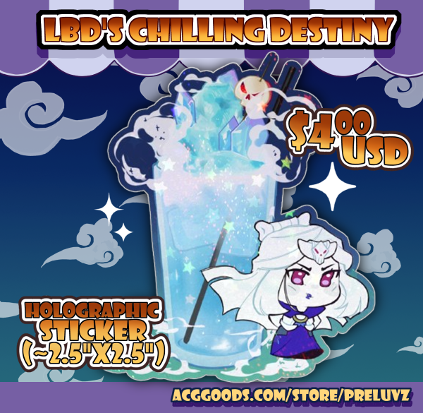Lady Bone Demon's Bone Chilling Destiny Sticker