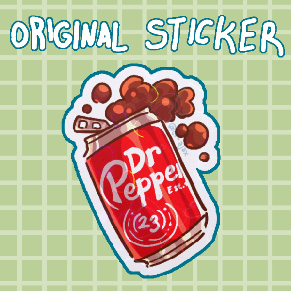 Dr Pepper Holographic Sticker